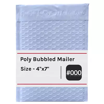 SOFT OPEN | Poly Bubble Mailer #000 4 X7  Padded Envelope Package Shipping Bags • $4.89