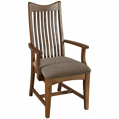 A-America Laurelhurst Mission Slatback Dining Arm Chair In Cognac Oak (Set Of 2) • $460.99