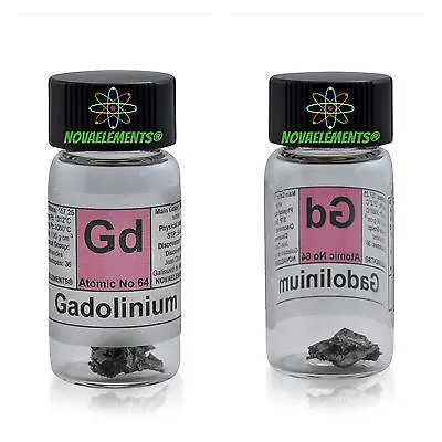 1 Gram 9995% Gadolinium Metal Element 64 Gd Sample In Labeled Glass Vial • $9.99