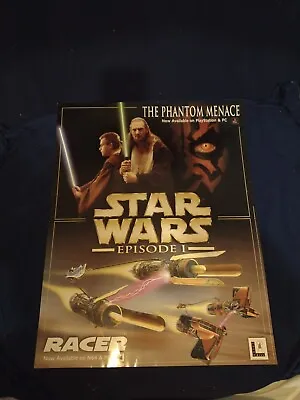 Star Wars Episode 1 Racer Nintendo 64 N64 & PC Store Display Promo Poster • $99.99