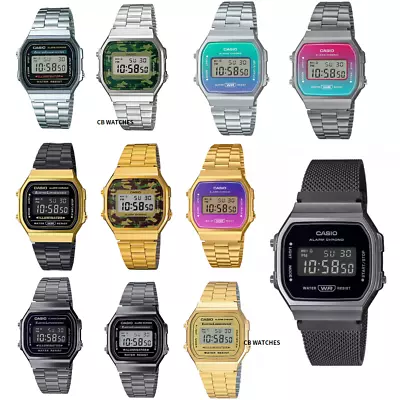 Casio Vintage Retro Classic Unisex Digital Steel A168WA A168EWGB A168WG A168WER  • $59.99