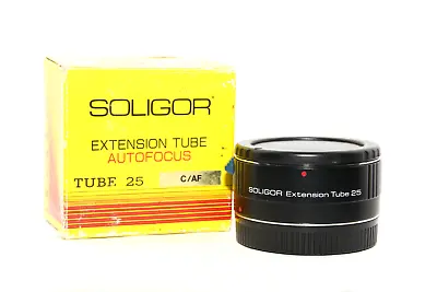 SOLIGOR EXTENSION TUBE Autofocus X CANON EOS EF Extension Tube 25mm Macro W/AF • £47.45