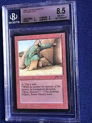 MTG Arabian Nights Ali Baba U3 R BGS 8.5 NM-MT+ (MINT Centering & Surface) 1993 • $75.64