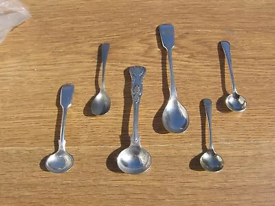 Vintage Salt Mustard Spoons Silver Plated Lot • £11.99