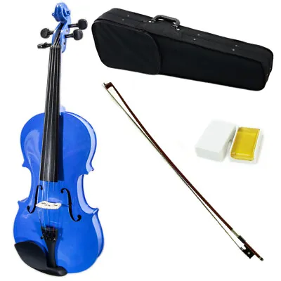 SKY 4/4 Full Size Wood Color Violin Beautiful Case Rosin With Brazilwood Bow • $79.99