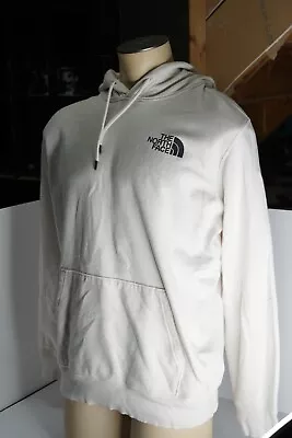 The North Face Hoodie Men XL White Spell Out Hooded Graphic Drawstring • $13.50