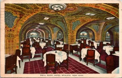 NEW YORK Grill Room Hotel McAlpin Along Broadway Now Herald Towers Posted 1929 • $4.95