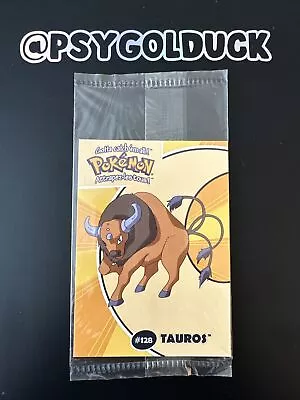 SEALED Tauros Pokémon Stadium Tip Card Danone 2000 • £12.99