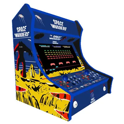 2 Player Bartop Arcade Machine -Space Invaders V1 Themed Design -Over 3000 Games • £559
