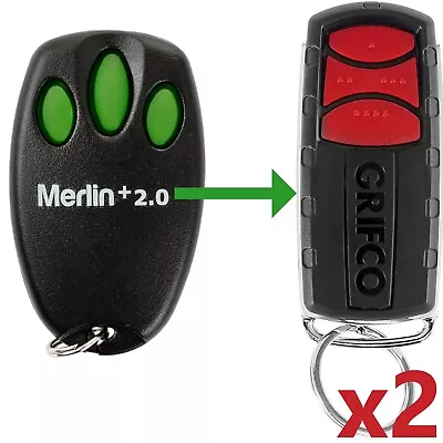 Chamberlain Merlin E945M Garage Door Remote Suits MT100EVO Security +2.0 X2 • $99.90