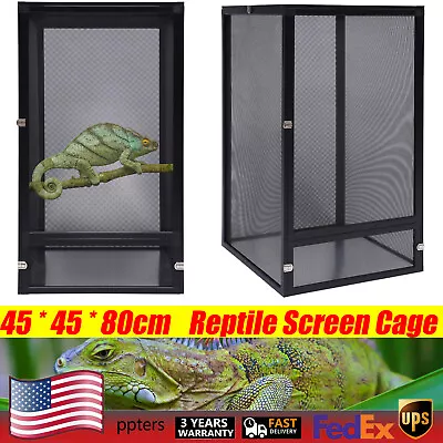 45 * 45 * 80cm Pet Screen Cage Reptile Tall Enclosure Box 4kg For Chameleon • $55.10