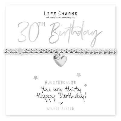 Life Charms Happy 30th Birthday Bracelet • £13.95