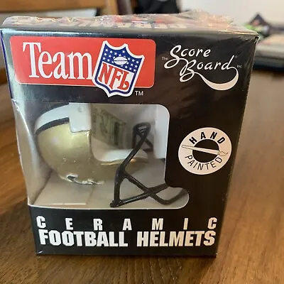 NEW ORLEANS SAINTS Vintage 1995 The Score Board Mini Ceramic Football Helmet-NIB • $8.99