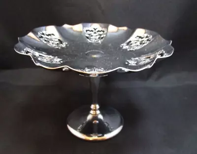 Krom Kraft Chrome Pedestal Bon Bon Candy Dish By Farber Brothers • $15.99