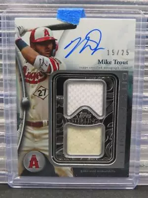 2024 Topps Sterling Mike Trout City Connect Game Used Jersey Auto #15/25 Angels • $182.50