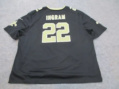 Mark Ingram New Orleans Saints Jersey Mens 2XL XXL Black NFL Nike On Field • $31.97