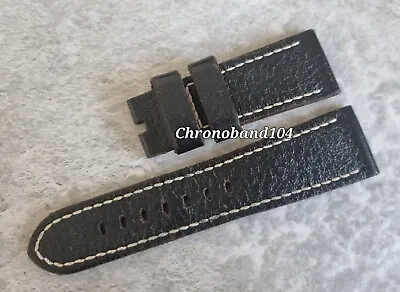 Genuine OEM Officine Panerai 26/22mm Brown Leather Watch Strap Band PRE-OWNED  • £145