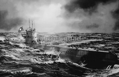 WW2 Picture Photo German Navy U-boat Picture 4990 • $5.95