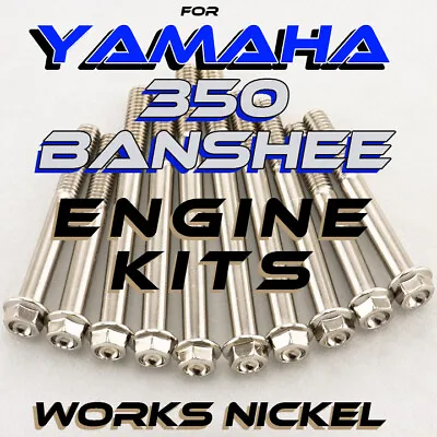 Works Nickel ENGINE Bolt Kit For 1987-2006 Yamaha Banshee 350 | Titanium Look!! • $39.99