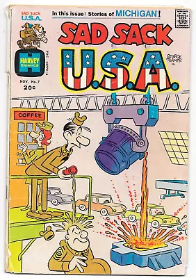 Sad Sack U.S.A. #7 ~ 1973 Harvey Comics ~ George Baker Mutsy The Sarge • $6.55