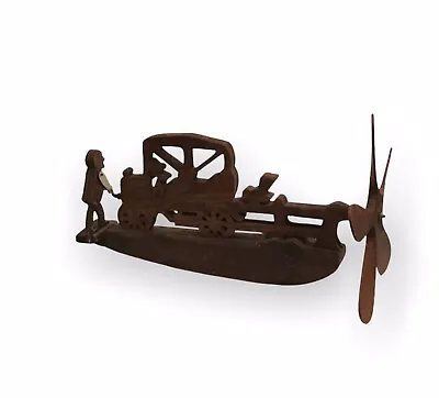 Vintage Carved Wood Folk Art Mechanical Whirligig • $253.79