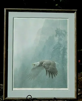 $850 • Buy Robert Bateman, Eagle In Mountain Snow,  Artist Signed, Gallery Framed. MINT. 