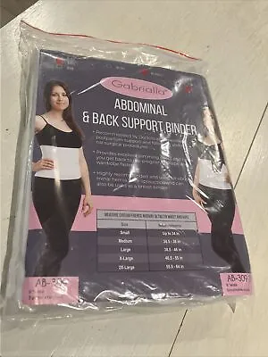 Gabrialla Abdominal Support Binder Size 9  White ￼9  Breathable Elastic Slimming • $8.50
