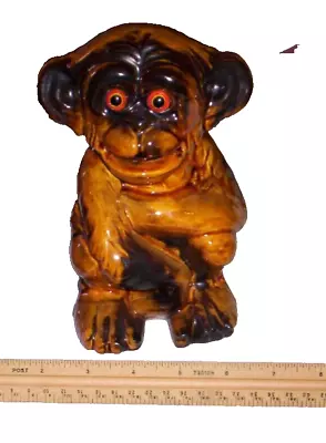 Vintage Haeger Monkey Coin Money  Bank W/stopper • $48.99