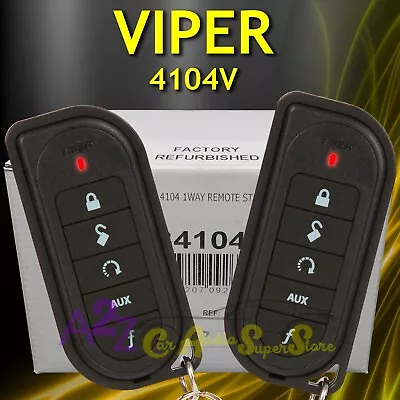 Refurbished Viper 4104v Remote Start System With Keyless Entry And Two Remotes • $49.99