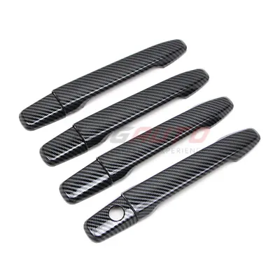 For Mitsubishi Lancer EX Evolution X 2008-17 Carbon Fiber Look Door Handle Cover • $22.79