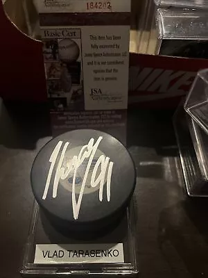 Vladimir Tarasenko Autographed Signed Puck NHL St. Louis Blues JSA COA 100th AY • $38.99