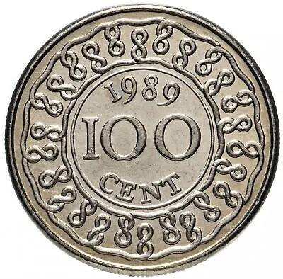 Suriname 100 Cents Coin | 1987 - 2017 • $3.56