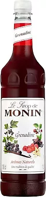 MONIN Premium Grenadine Syrup 1L For Cocktails And Mocktails. Vegan-Friendly • £9.49