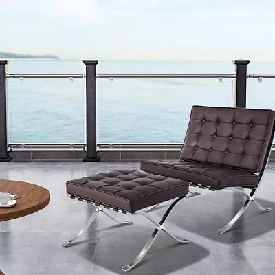 Mid-century Foldable Lounge Chair With Ottoman • $675.28