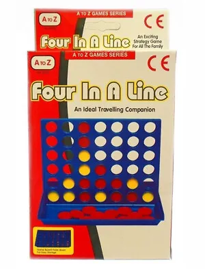 Four In A Line Row Connect 4 Mini Travel Car Holiday Family Game Toy • £3.17