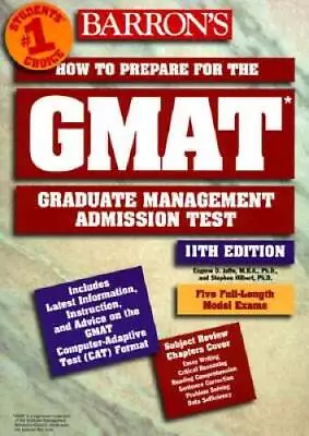 Barrons Gmat: How To Prepare For The Graduate Management Admission - ACCEPTABLE • $11.42