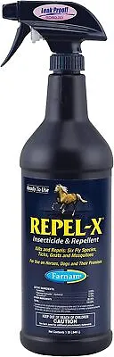 $35 • Buy Farnam Repel-X Ready-To-Use Fly Spray, Insecticide /Repellent -Horses /Dogs,32Oz