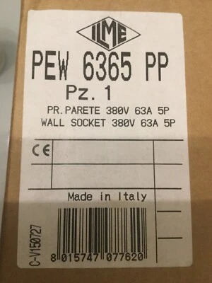 £39 • Buy PEW6365PP 63a 5 Pin 3p+N+E Wall Socket IP67 415v