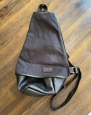 Adidas Y-3 Yohji Yamamoto Messenger Sling Bag - Leather Bottom Rare • $500