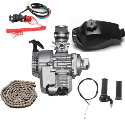 49cc 2 Stroke Pull Start Engine Motor For Pocket Mini Pit Dirt Bike ATV Scooter • $145.44