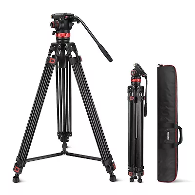 NEEWER 74'' Pro Video Tripod With Fluid Head For DJI RS Gimbals Manfrotto • $199.99