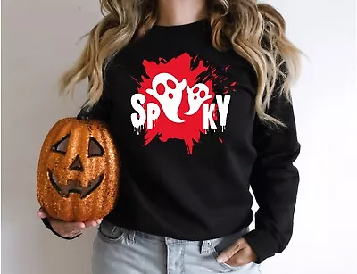 Happy Halloween Pumpkin Tee Witch  Season Unisex Sweatshirt  Spooky • £14.69