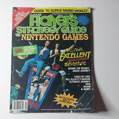 *GAME PLAYER'S STRATEGY GUIDE To NINTENDO GAMES* Magazine Aug 1991 Vol 4 No 10 • $15.99