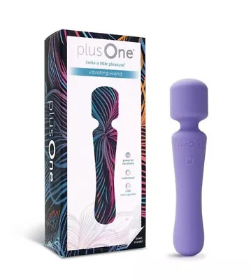 Plus One Purple Vibrating Wand Waterproof Rechargeable Quick Magnetic Charger • $20