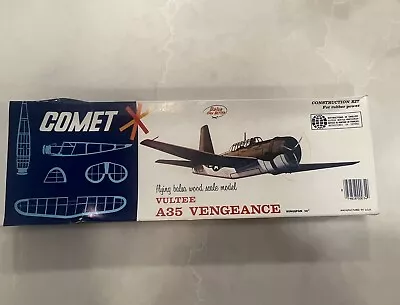 VINTAGE Comet Model #3405 Vultee A35 Vengeance Airplane Balsa Kit- FREE SHIPPING • $32