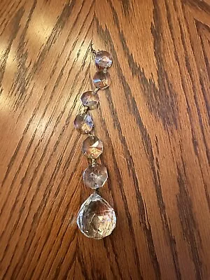 Vintage Crystal Chandelier Hanging Ball Prism • $3.99