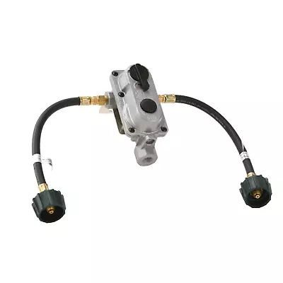 2-Stage Auto Changeover Propane Gas RV Regulator Kit With Two 12 In. Pigtails • $34.99