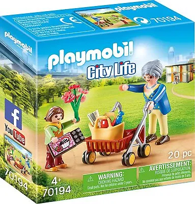 £7.20 • Buy Playmobil 70194 City Life Grandma With Shopping - Special Buy