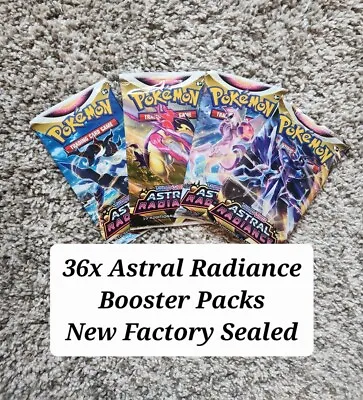 $114.99 • Buy Pokémon 36 Astral Radiance Booster Packs Factory Sealed Booster Box Equivalent