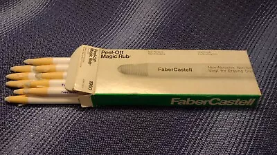 Vintage FaberCastell Peel-Off Magic Rub 1960 Vinyl Eraser For Drafting Film 11 • $99.99